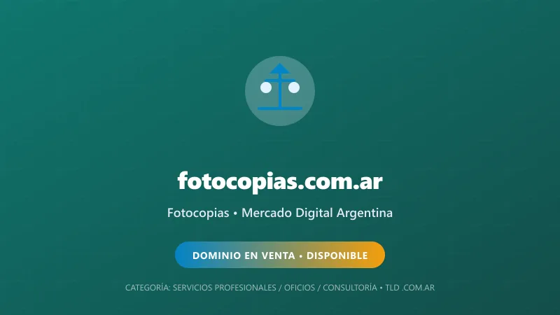 Identidad gráfica y activo digital para Fotocopias en Argentina